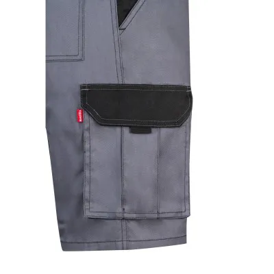 Pantaloni scurți în două tonuri, cu buzunare multiple / Velilla / Pantaloni scurți de lucru