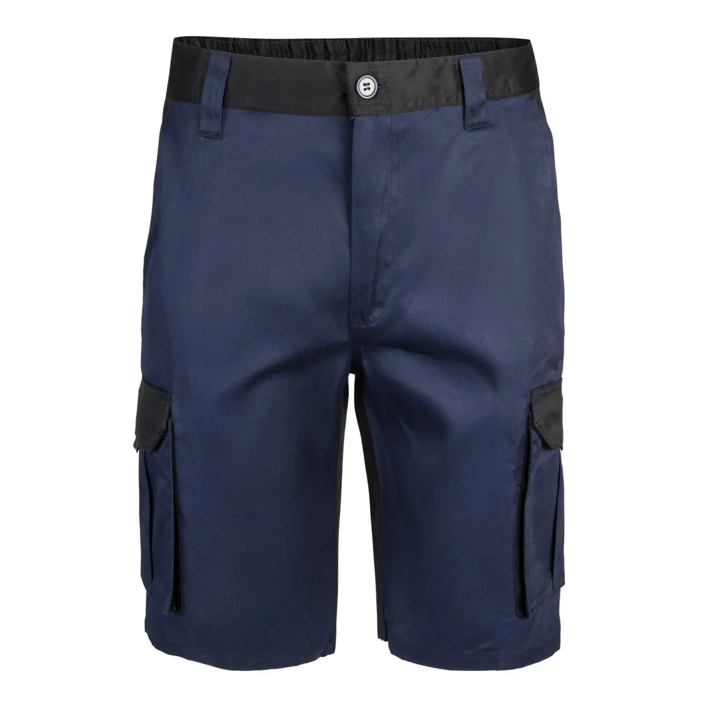 Pantaloni scurți în două tonuri, cu buzunare multiple / Velilla / Pantaloni scurți de lucru