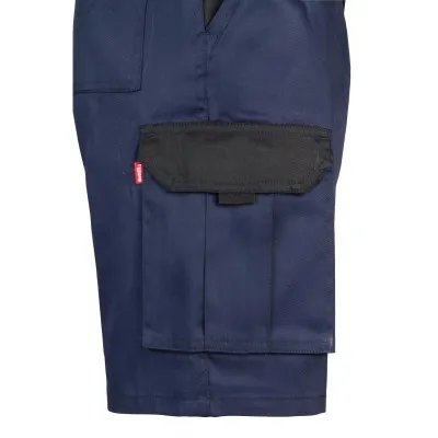 Pantaloni scurți în două tonuri, cu buzunare multiple / Velilla / Pantaloni scurți de lucru
