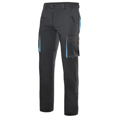 Pantaloni stretch, în două tonuri, cu buzunare multiple / Velilla / Pantaloni, salopete, colanți