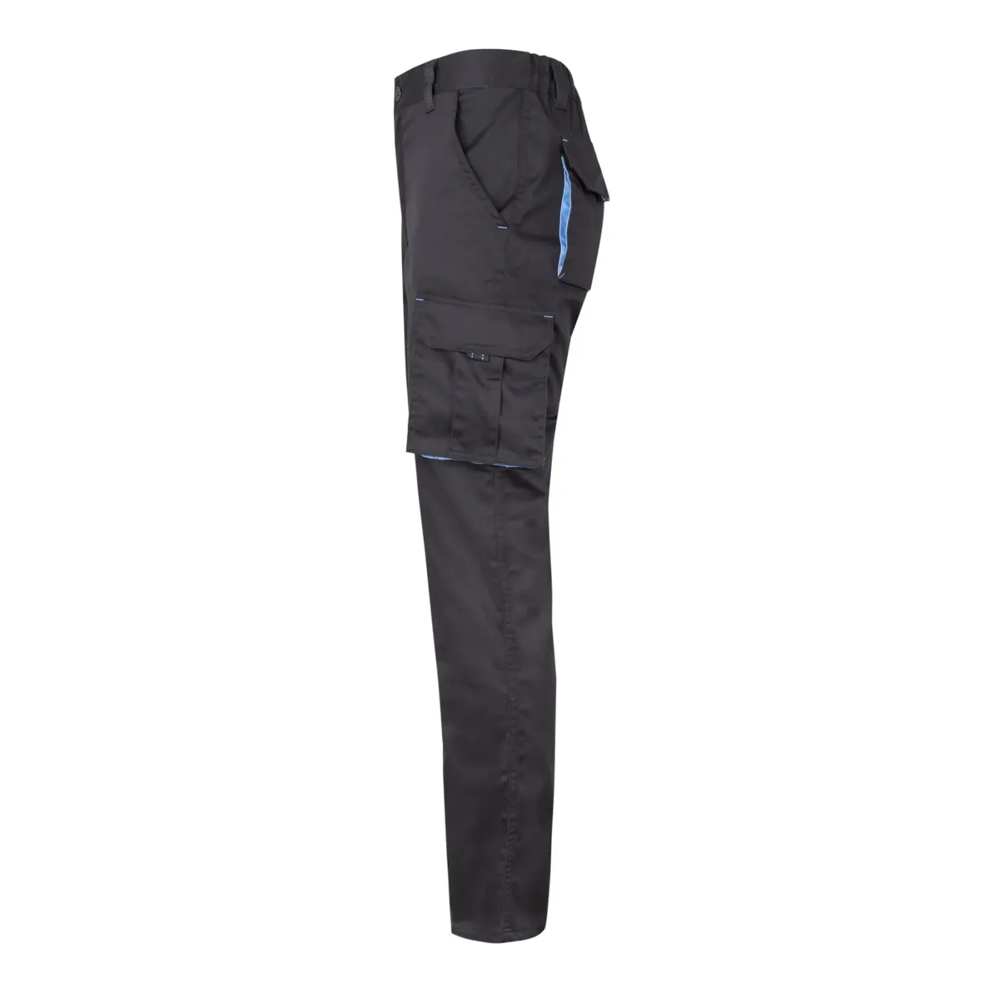 Pantaloni stretch, în două tonuri, cu buzunare multiple / Velilla / Pantaloni, salopete, colanți