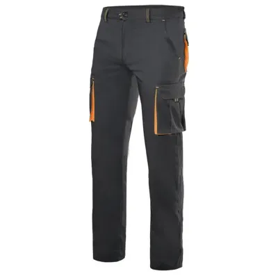 Pantaloni stretch, în două tonuri, cu buzunare multiple / Velilla / Pantaloni, salopete, colanți