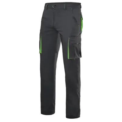 Pantaloni stretch, în două tonuri, cu buzunare multiple / Velilla / Pantaloni, salopete, colanți