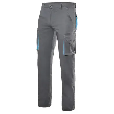 Pantaloni stretch, în două tonuri, cu buzunare multiple / Velilla / Pantaloni, salopete, colanți
