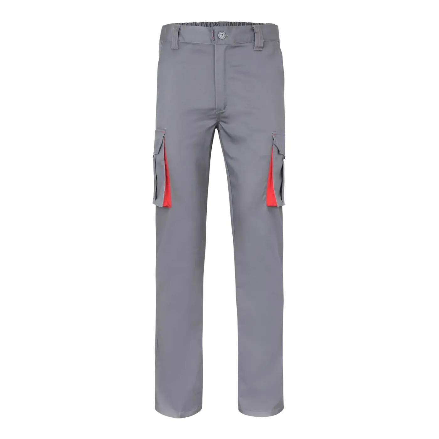 Pantaloni stretch, în două tonuri, cu buzunare multiple / Velilla / Pantaloni, salopete, colanți