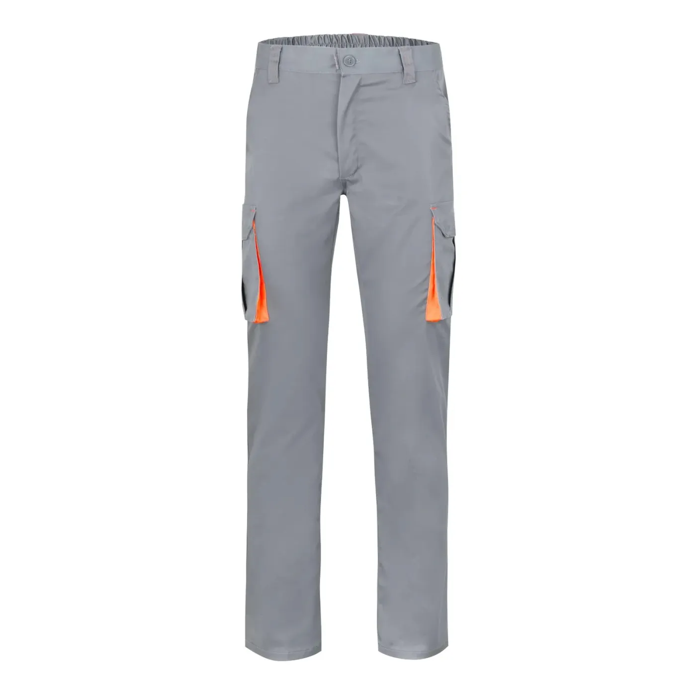 Pantaloni stretch, în două tonuri, cu buzunare multiple / Velilla / Pantaloni, salopete, colanți