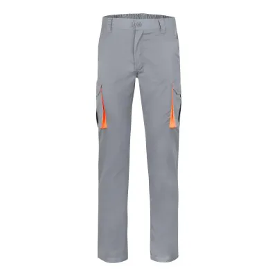 Pantaloni stretch, în două tonuri, cu buzunare multiple / Velilla / Pantaloni, salopete, colanți