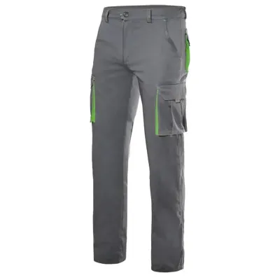 Pantaloni stretch, în două tonuri, cu buzunare multiple / Velilla / Pantaloni, salopete, colanți
