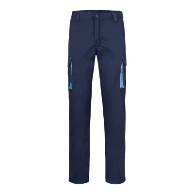 Pantaloni stretch, în două tonuri, cu buzunare multiple / Velilla / Pantaloni, salopete, colanți