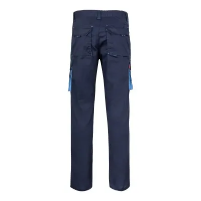 Pantaloni stretch, în două tonuri, cu buzunare multiple / Velilla / Pantaloni, salopete, colanți