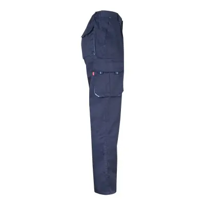 Pantaloni stretch, în două tonuri, cu buzunare multiple / Velilla / Pantaloni, salopete, colanți