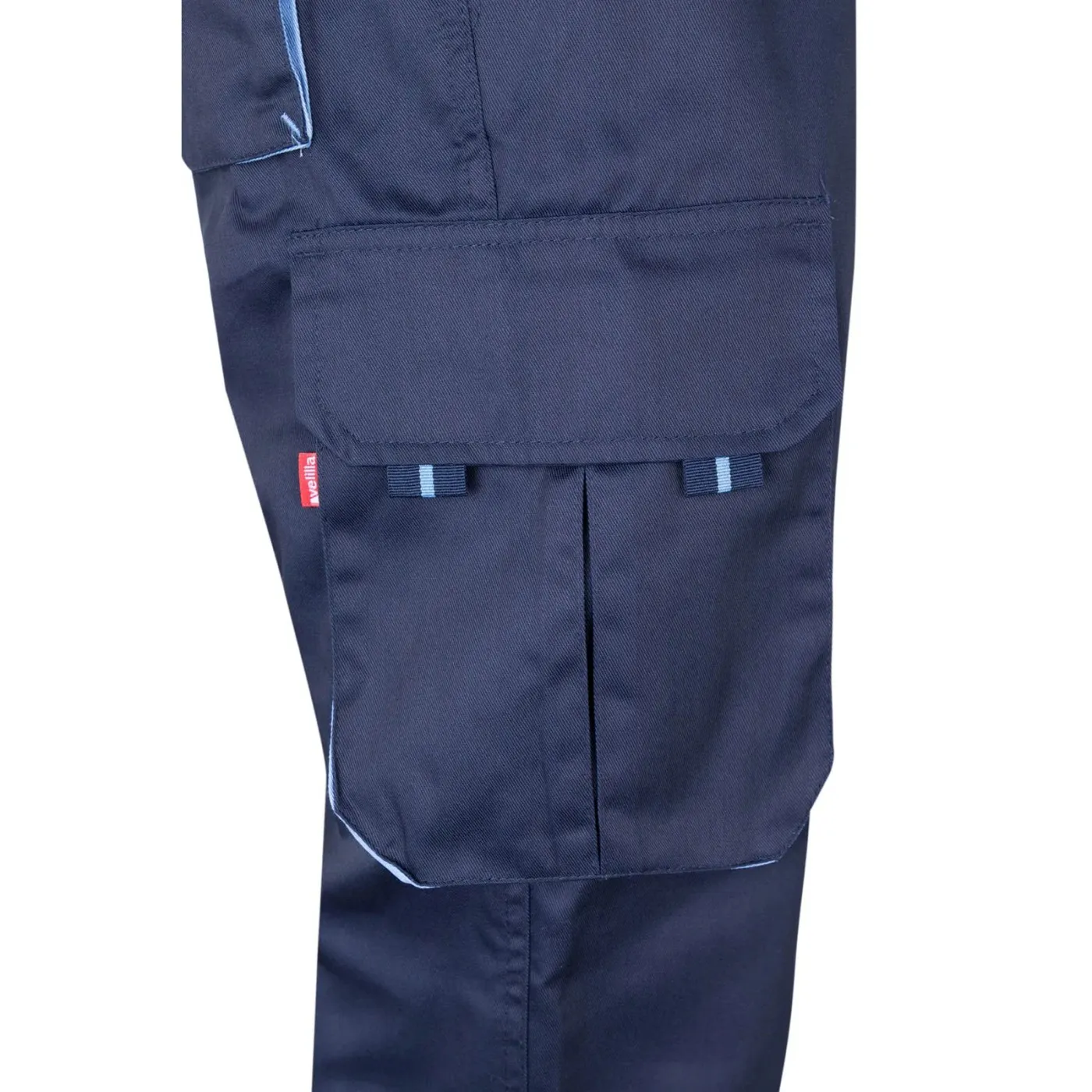 Pantaloni stretch, în două tonuri, cu buzunare multiple / Velilla / Pantaloni, salopete, colanți