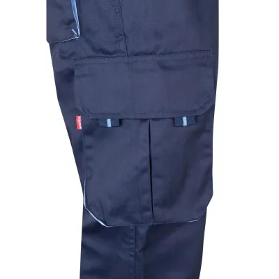 Pantaloni stretch, în două tonuri, cu buzunare multiple / Velilla / Pantaloni, salopete, colanți