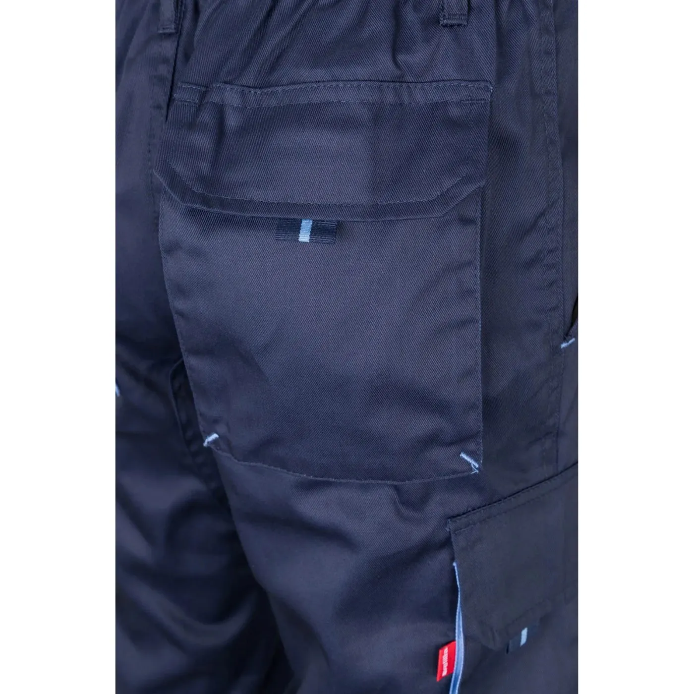 Pantaloni stretch, în două tonuri, cu buzunare multiple / Velilla / Pantaloni, salopete, colanți