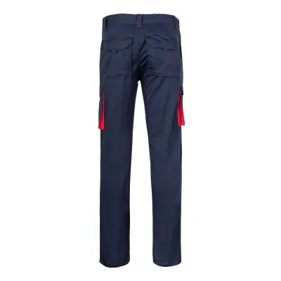 Pantaloni stretch, în două tonuri, cu buzunare multiple / Velilla / Pantaloni, salopete, colanți