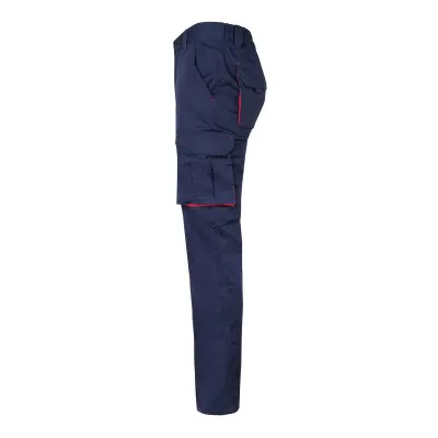 Pantaloni stretch, în două tonuri, cu buzunare multiple / Velilla / Pantaloni, salopete, colanți