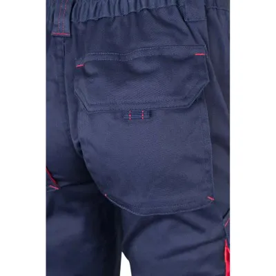 Pantaloni stretch, în două tonuri, cu buzunare multiple / Velilla / Pantaloni, salopete, colanți