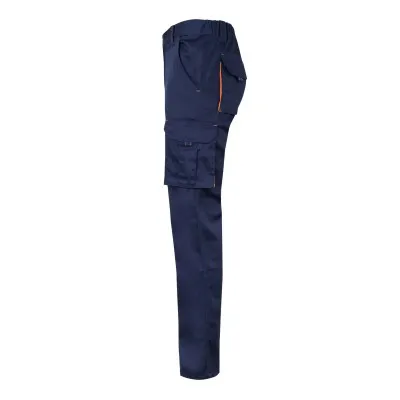 Pantaloni stretch, în două tonuri, cu buzunare multiple / Velilla / Pantaloni, salopete, colanți