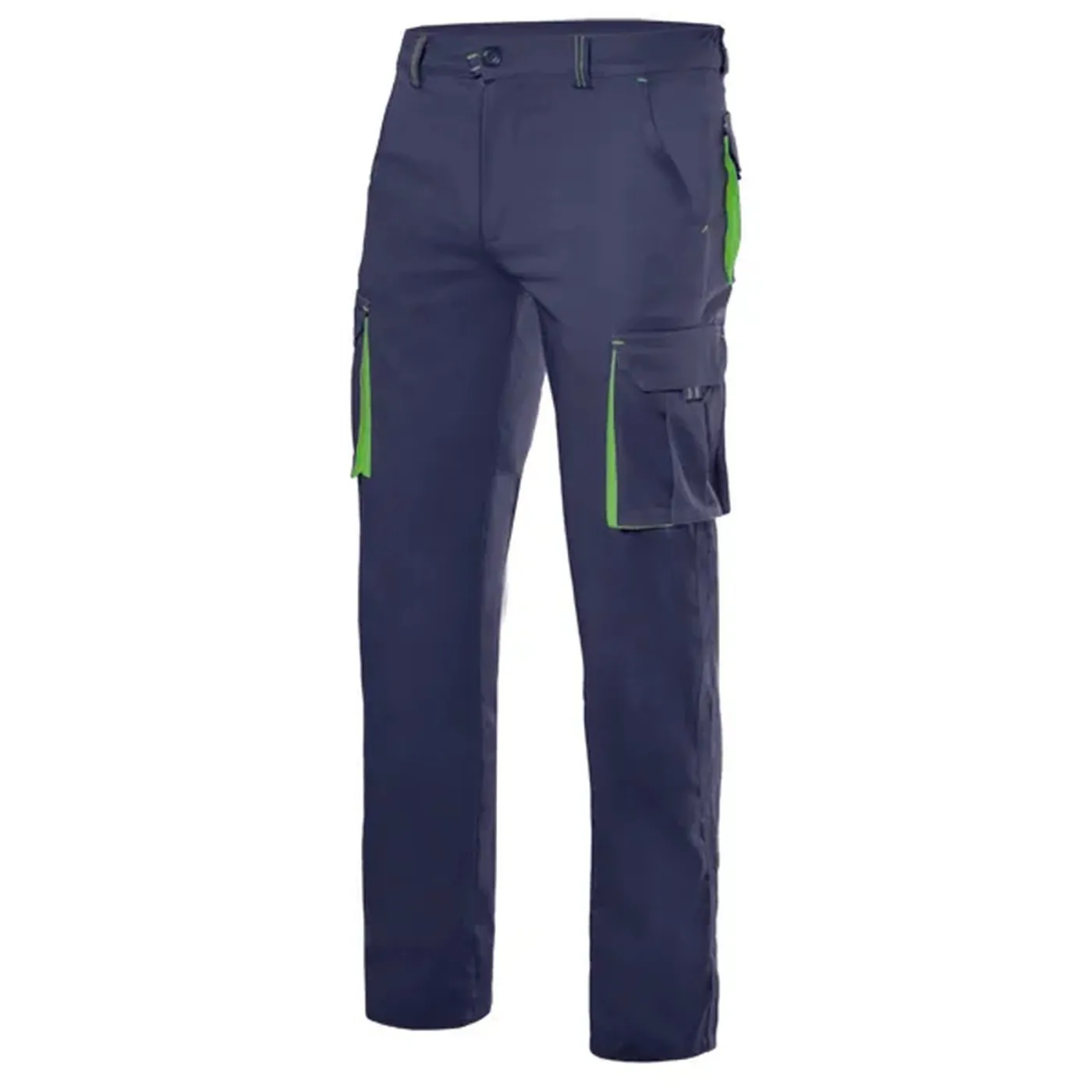 Pantaloni stretch, în două tonuri, cu buzunare multiple / Velilla / Pantaloni, salopete, colanți