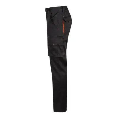 Pantaloni stretch, în două tonuri, cu buzunare multiple / Velilla / Pantaloni, salopete, colanți