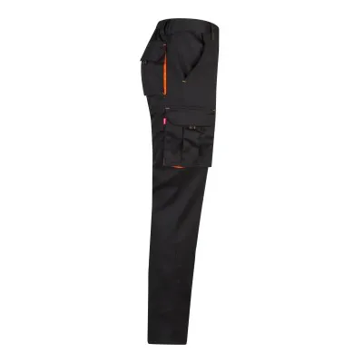 Pantaloni stretch, în două tonuri, cu buzunare multiple / Velilla / Pantaloni, salopete, colanți