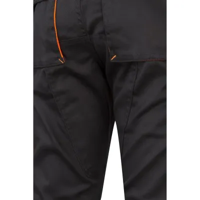 Pantaloni stretch, în două tonuri, cu buzunare multiple / Velilla / Pantaloni, salopete, colanți