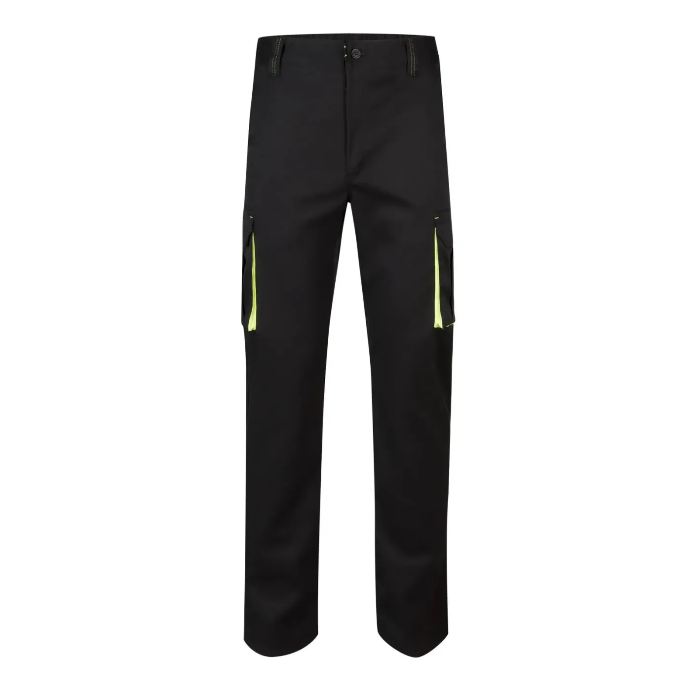 Pantaloni stretch, în două tonuri, cu buzunare multiple / Velilla / Pantaloni, salopete, colanți