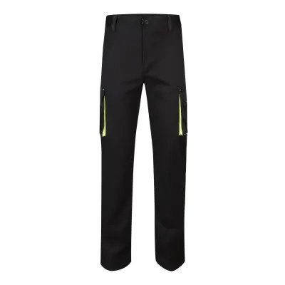 Pantaloni stretch, în două tonuri, cu buzunare multiple / Velilla / Pantaloni, salopete, colanți