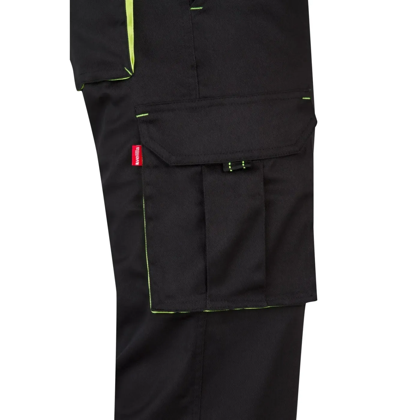 Pantaloni stretch, în două tonuri, cu buzunare multiple / Velilla / Pantaloni, salopete, colanți