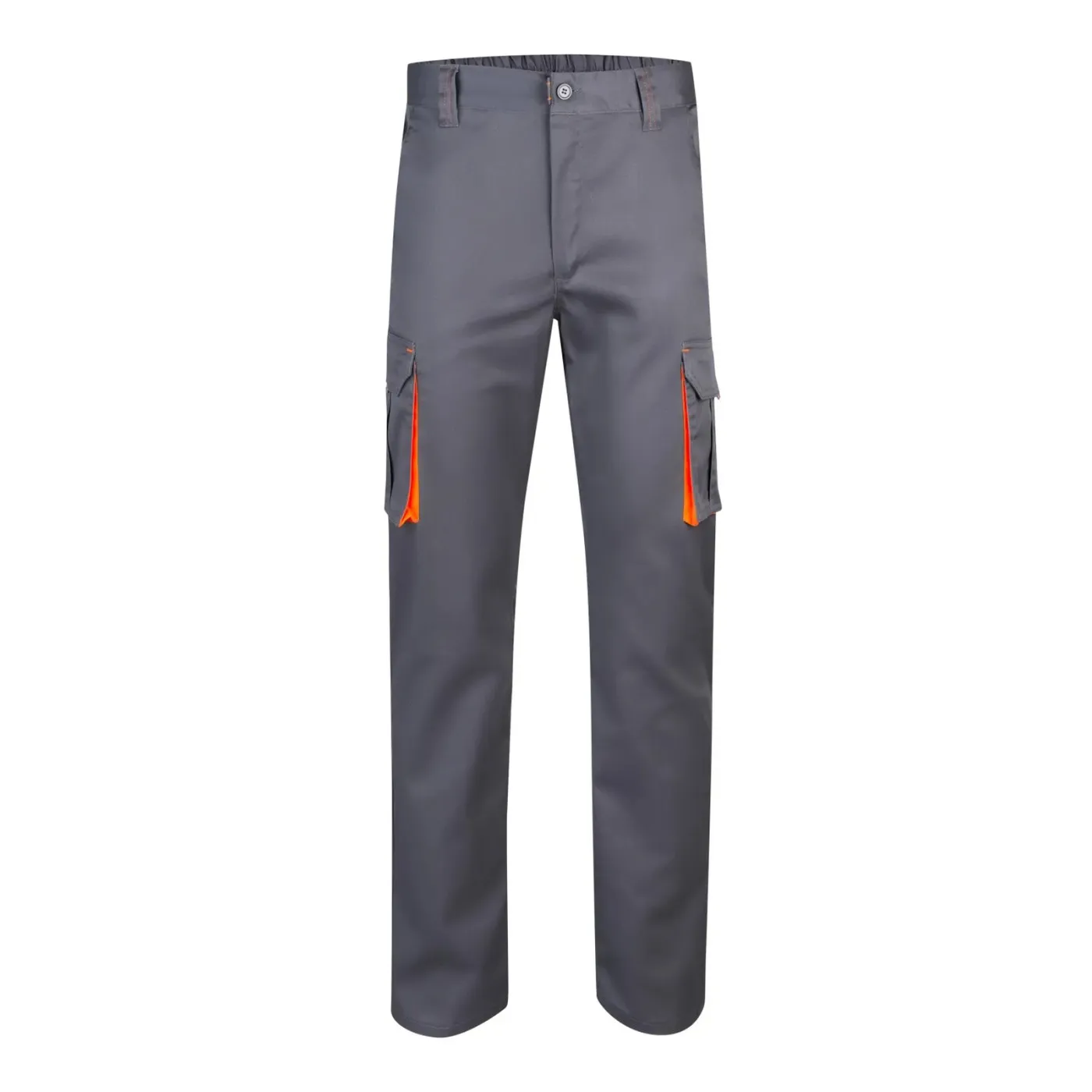 Pantaloni stretch, în două tonuri, cu buzunare multiple / Velilla / Pantaloni, salopete, colanți