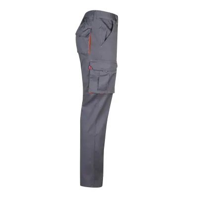 Pantaloni stretch, în două tonuri, cu buzunare multiple / Velilla / Pantaloni, salopete, colanți