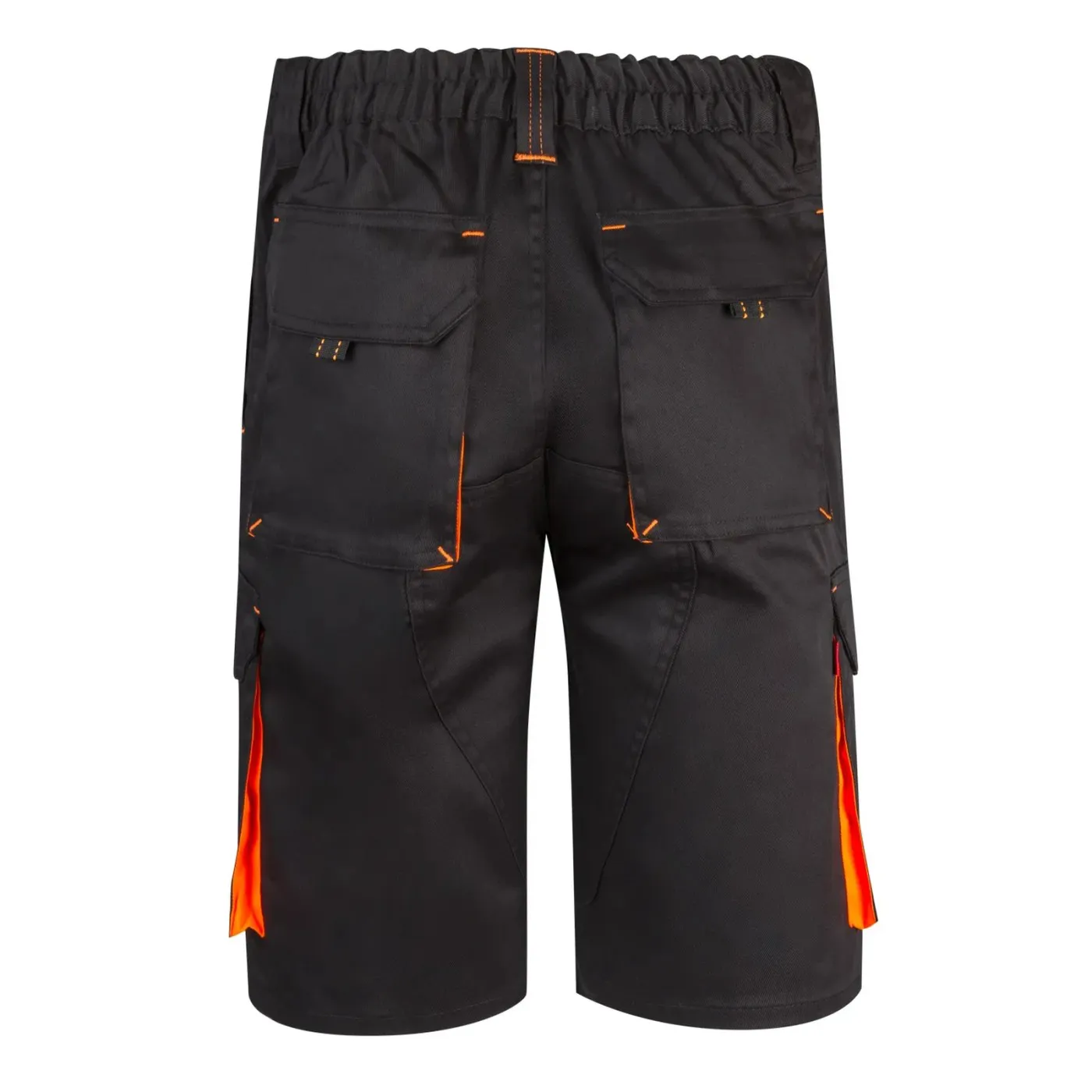 Pantaloni scurți stretch, în două tonuri, cu buzunare multiple / Velilla / Pantaloni scurți de lucru