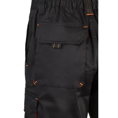 Pantaloni scurți stretch, în două tonuri, cu buzunare multiple / Velilla / Pantaloni scurți de lucru