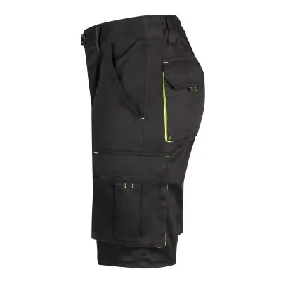 Pantaloni scurți stretch, în două tonuri, cu buzunare multiple / Velilla / Pantaloni scurți de lucru