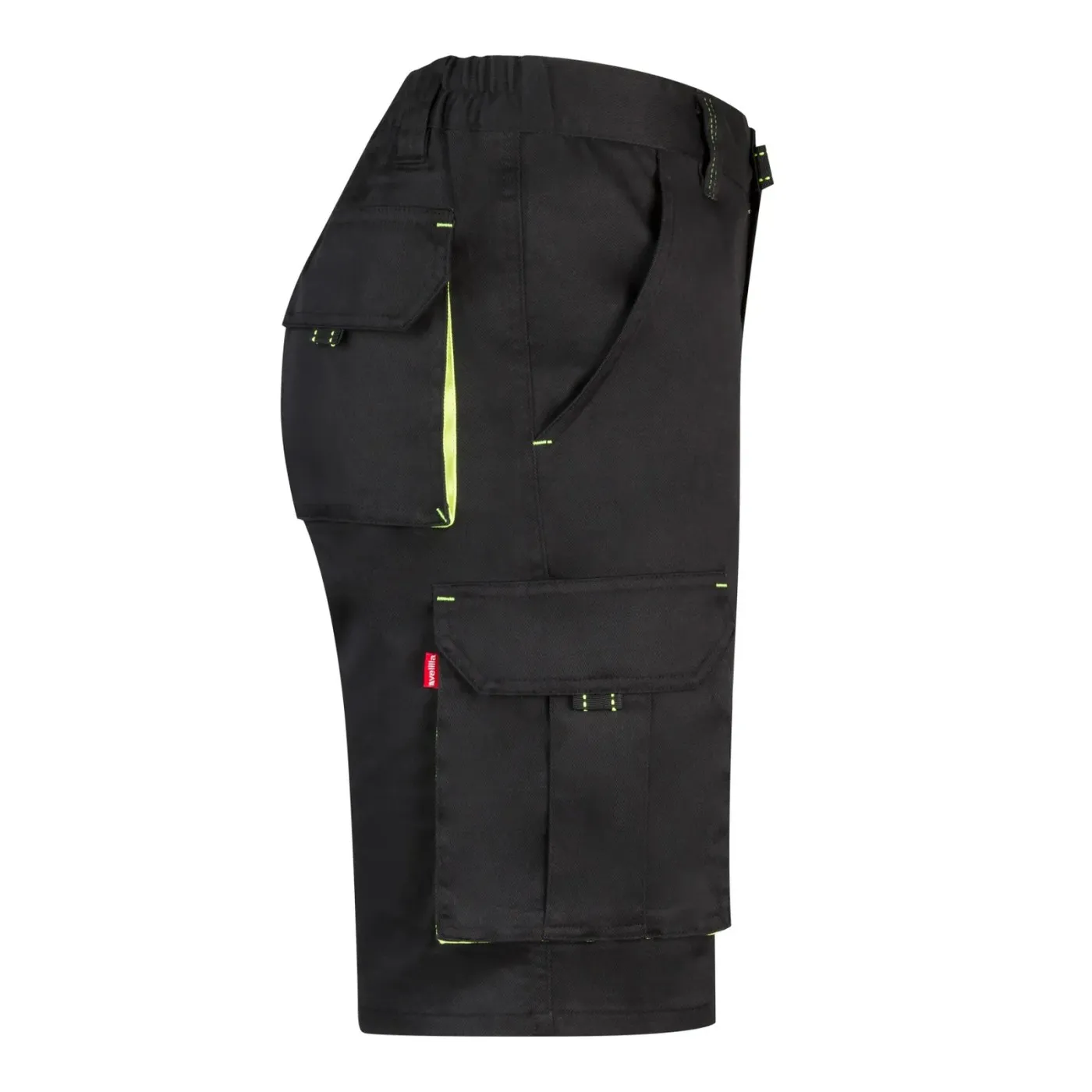 Pantaloni scurți stretch, în două tonuri, cu buzunare multiple / Velilla / Pantaloni scurți de lucru