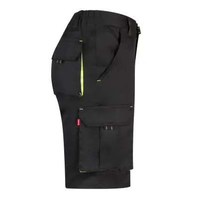 Pantaloni scurți stretch, în două tonuri, cu buzunare multiple / Velilla / Pantaloni scurți de lucru