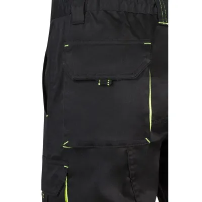 Pantaloni scurți stretch, în două tonuri, cu buzunare multiple / Velilla / Pantaloni scurți de lucru