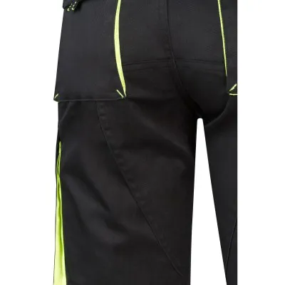 Pantaloni scurți stretch, în două tonuri, cu buzunare multiple / Velilla / Pantaloni scurți de lucru