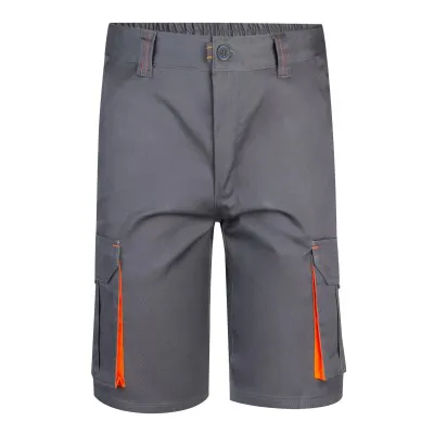 Pantaloni scurți stretch, în două tonuri, cu buzunare multiple / Velilla / Pantaloni scurți de lucru