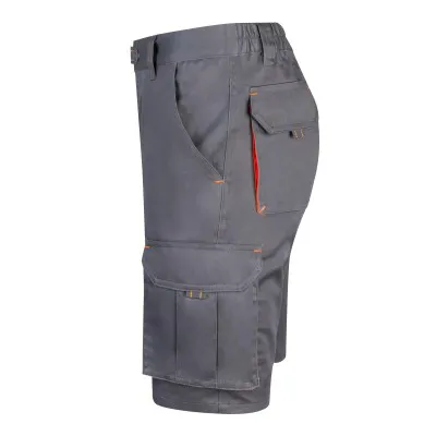 Pantaloni scurți stretch, în două tonuri, cu buzunare multiple / Velilla / Pantaloni scurți de lucru