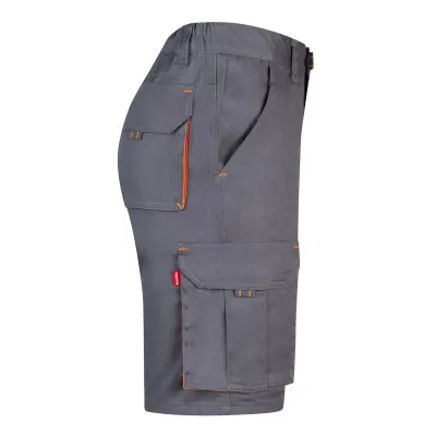 Pantaloni scurți stretch, în două tonuri, cu buzunare multiple / Velilla / Pantaloni scurți de lucru
