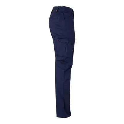 Pantaloni stretch, din bumbac, cu buzunare multiple / Velilla / Pantaloni, salopete, colanți