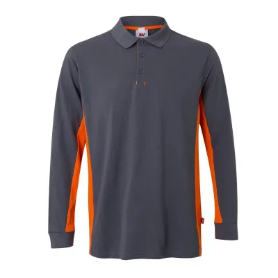 Tricou polo cu mânecă lungă, în două tonuri / Velilla / Tricouri, bluze, cămăși