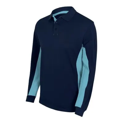 Tricou polo cu mânecă lungă, în două tonuri / Velilla / Tricouri, bluze, cămăși