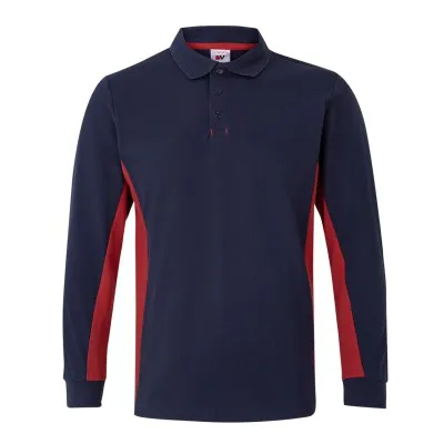 Tricou polo cu mânecă lungă, în două tonuri / Velilla / Tricouri, bluze, cămăși