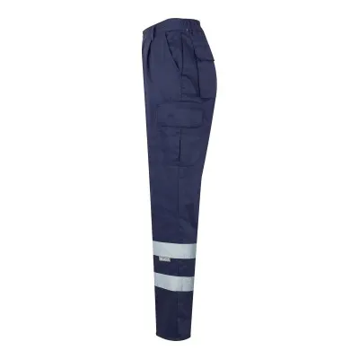 Pantaloni cu benzi reflectorizante, cu buzunare multiple / Velilla / Pantaloni, salopete, colanți