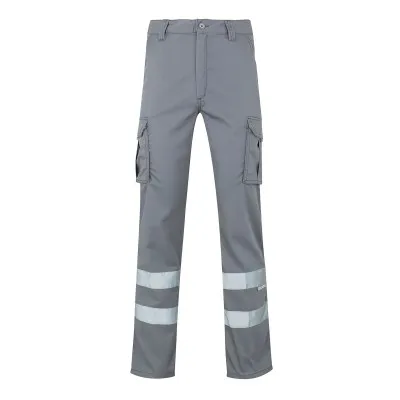 Pantaloni stretch, cu benzi reflectorizante, cu buzunare multiple / Velilla / Pantaloni, salopete, colanți