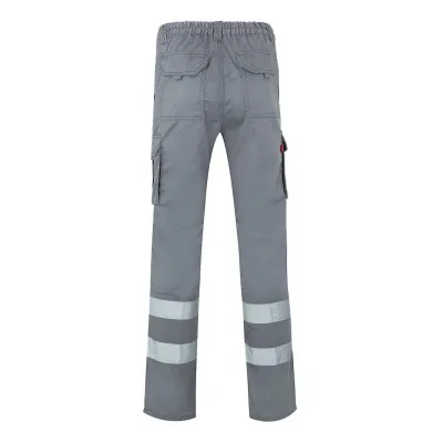 Pantaloni stretch, cu benzi reflectorizante, cu buzunare multiple / Velilla / Pantaloni, salopete, colanți