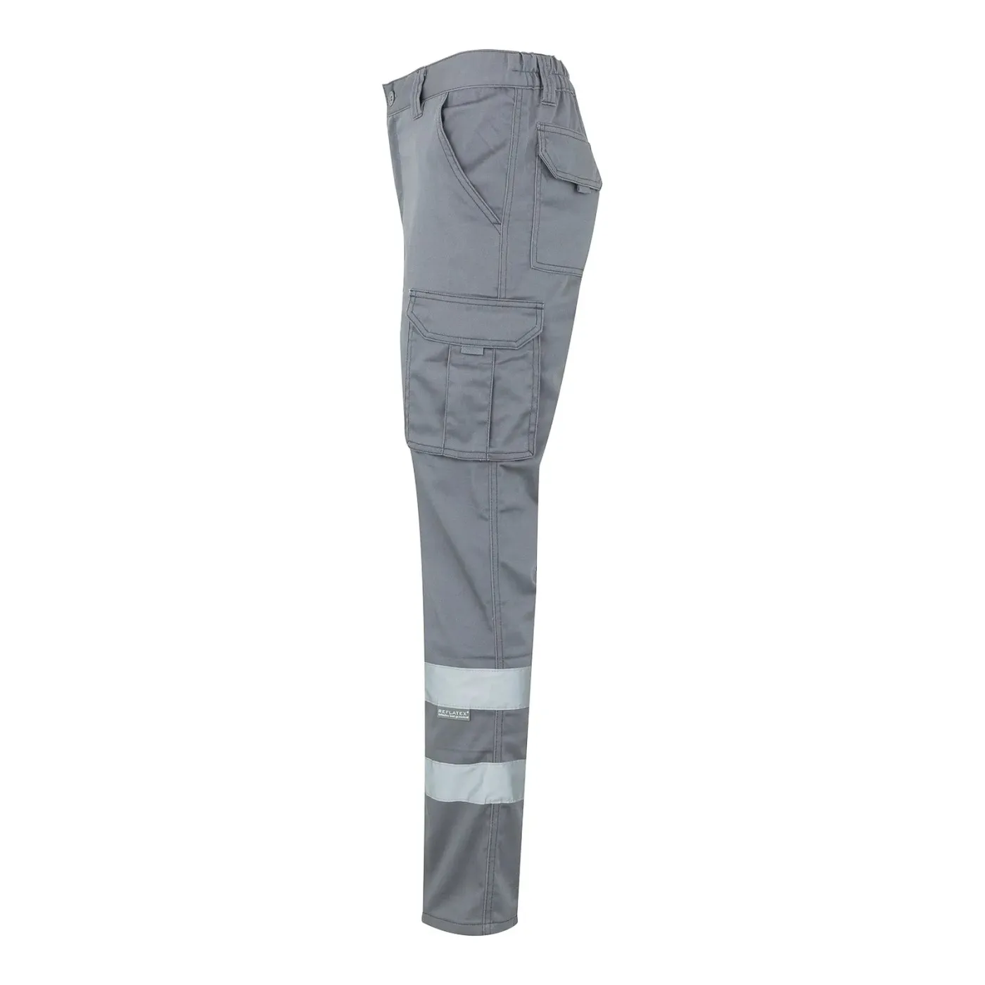 Pantaloni stretch, cu benzi reflectorizante, cu buzunare multiple / Velilla / Pantaloni, salopete, colanți