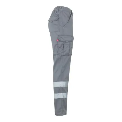 Pantaloni stretch, cu benzi reflectorizante, cu buzunare multiple / Velilla / Pantaloni, salopete, colanți
